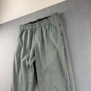 Wowie Pants Men's L Gray Aztec Joggers Ribbed Cuffs Elastic Slim Taper Gym Run